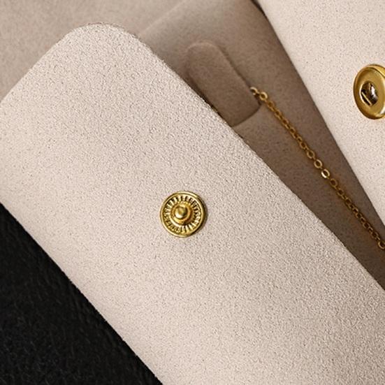 Schmuckaufbewahrungsbeutel Druckknopf Mikrofaser Schmuckbeutel Kratzfest Reise Schmuckorganizer für Halskette Ohrstecker Ringe