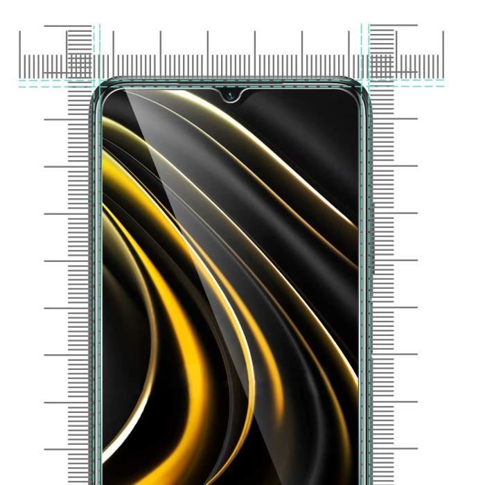 Film de protection d'écran - Phonillico® - Xiaomi Poco M3 - Pack de 2 - Verre trempé - Résistant aux rayures