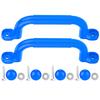 A Pair of Plastic Kids Children Playground Safety Non Slip Handle Swing Toy Accessories(Blue)