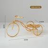 Romantischer Dreirad-Kerzenhalter Goldene Heimdekorationen Kerzenständer Kerzenlicht-Dinner-Requisiten Zimmer Tischdekoration