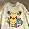 2026 New Cartoon Cute Elf Pattern Print Fashion Spring kid's Short Sleeve Parent-Child Loose and Comfortable T-Shirt