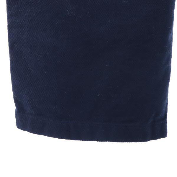 HUNTING WORLD Made In Italy Wide Pants 40 Navy Waist Rubber Women Used