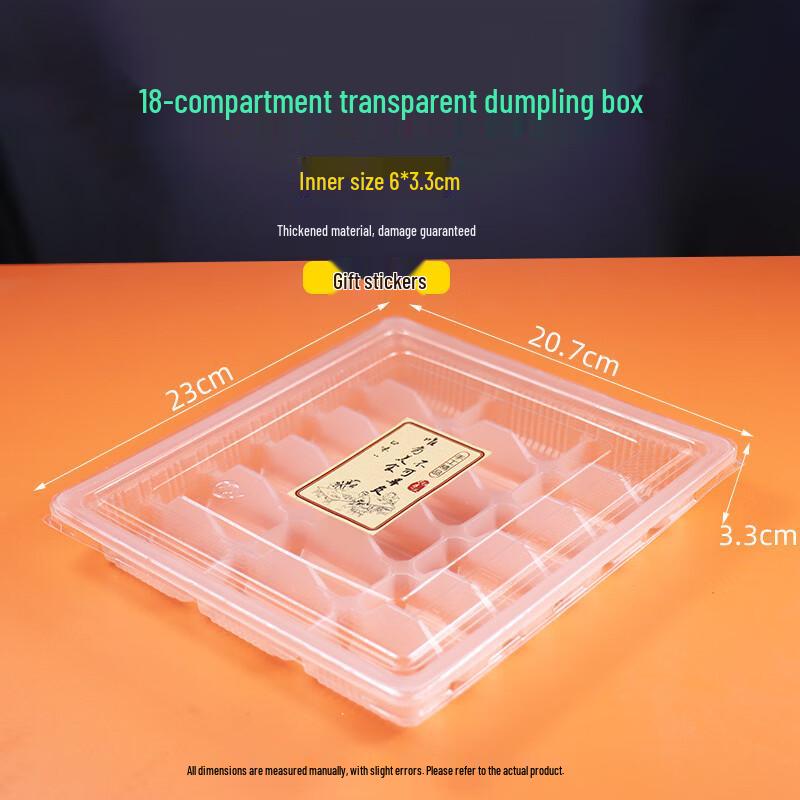 18-Grid Disposable Dumpling Freezer Containers
