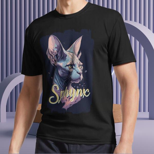 Sphynx Cat Active T-shirt Logo T-shirt Funny Size S to 5XL S