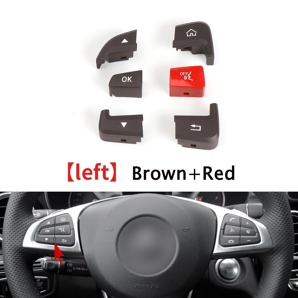 For Mercedes W205 W253 Car Steering Wheel Switch Control Buttons For Benz C GLC Class C200 C220 C260 GLC250 GLC300 2015-