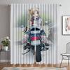Bakuon Window Curtain for Room 2 Panel Anti-mosquito Curtains Shades Partition Tulle for Bedroom Home Interior Curtains Living