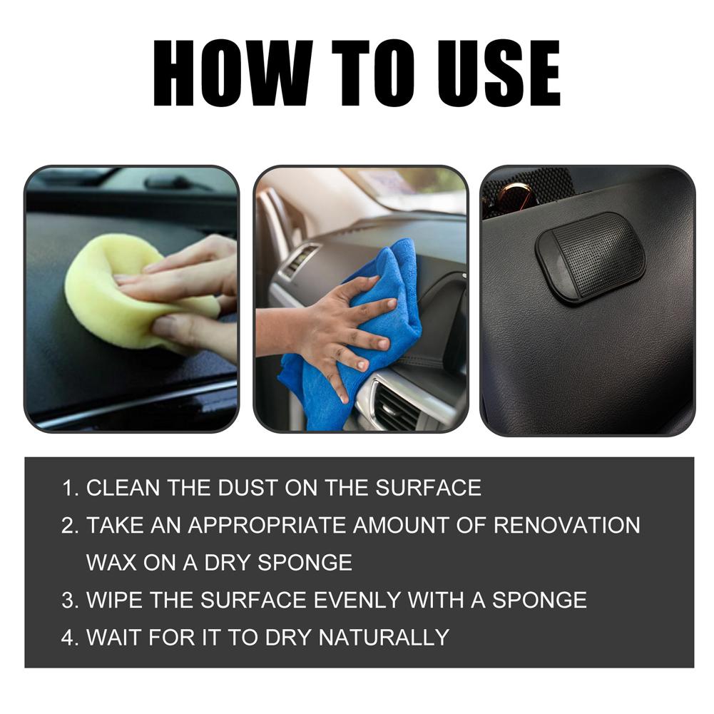 1-3PCS 30ml Plastic Refurbish Agent Car Plastic Parts Crystal Coating Ceramic Coating Refurbishment Cleaning Agent Car Interior
