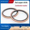 JB982 Red Copper Gasket Seal Ring/O-ring & Framed Oil Seal Combo