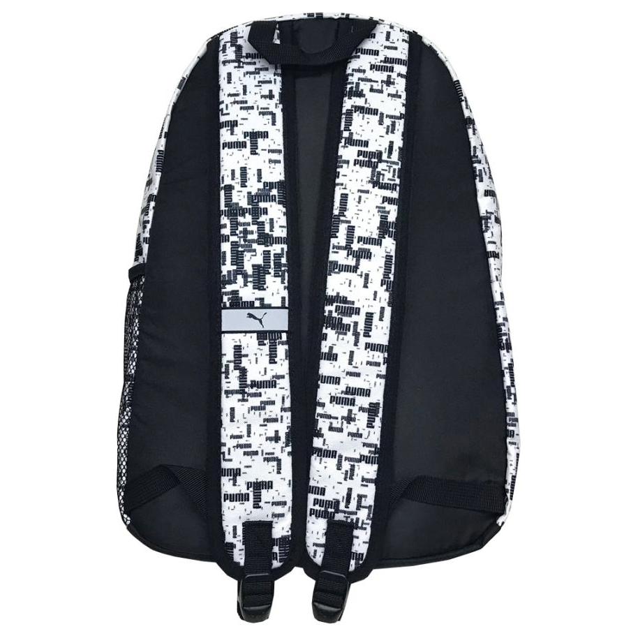 New PUMA Polyester Backpack Regular Unisex Black White 079948-12