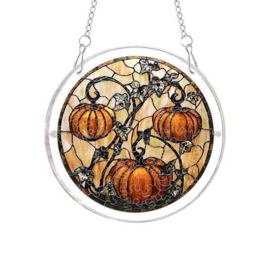 Halloween Acrylic Puzzle Suncatcher Window Hanging7.87 Inch Sun Catcher Window Decoration Ornament Ideal