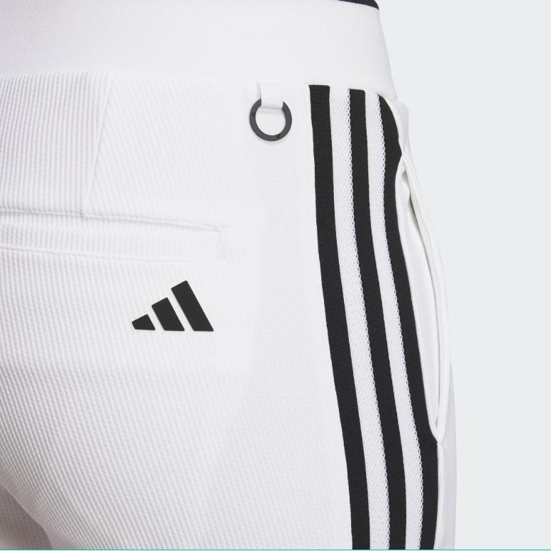 Adidas Aeroready 3-Stripes 7/8 Pants Color Block Golf Knitted Sports Pants Women pants White IK9789