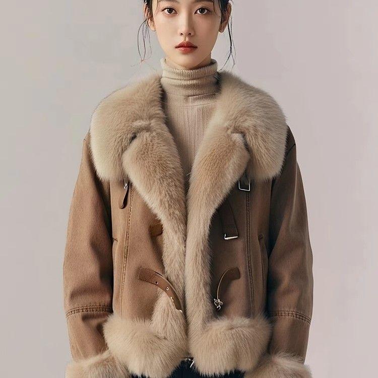 

Женская зимняя джинсовая хлопковая куртка свободного кроя, кардиган с утолщенным вельветовым дизайном S