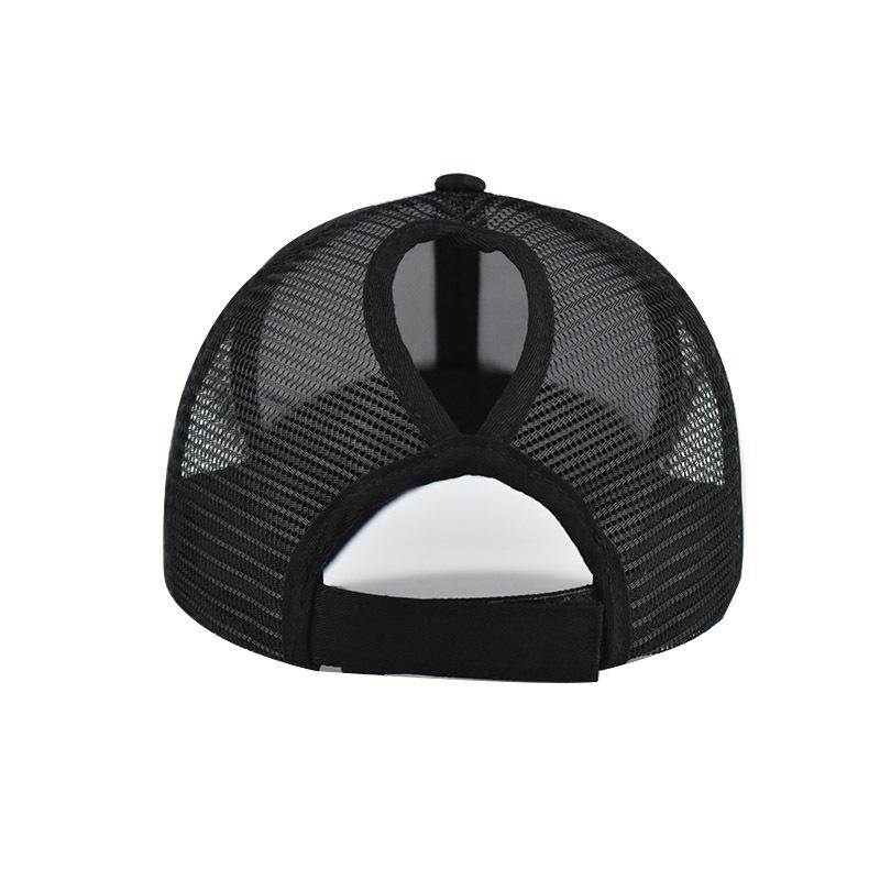 Șapcă nouă creativă pentru femei, șapcă de baseball camuflaj cu coadă de cal, pălărie casual de exterior