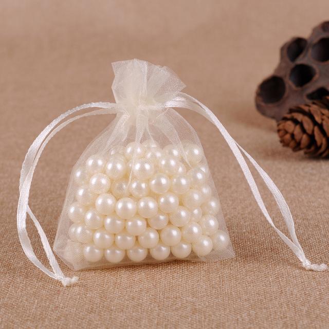100pcs 13x18cm Drawstring Organza Bags Jewelry Packaging Bags Gifts Pouches Tulle Candy Bags Wedding Christmas Supplies