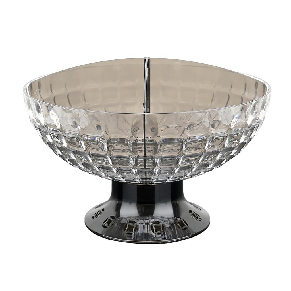 Transparent Light Luxurys Fruit Plate Large Capacity Snack Nuts Storage Box For Living Room