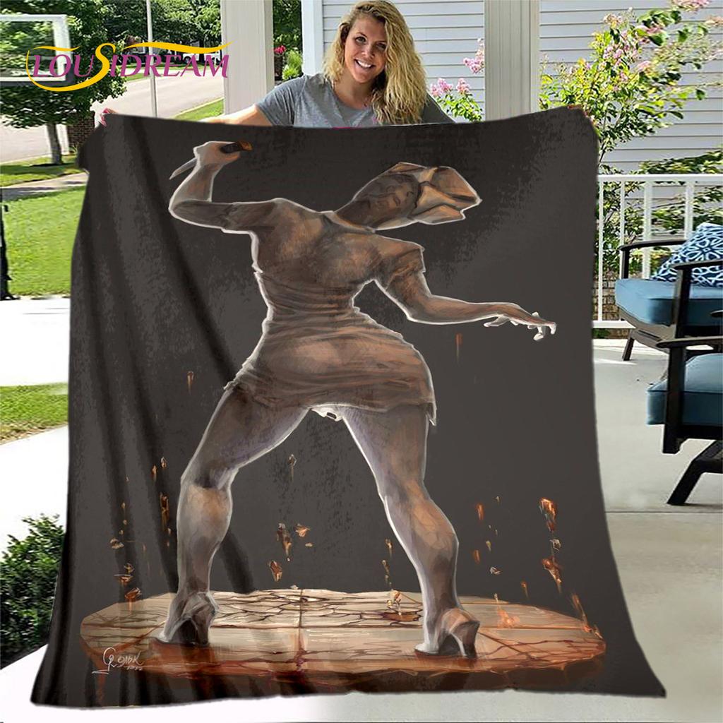 Silent Hill Horror Movie Game Soft Plush Blanket,Flannel Blanket Throw Blanket for Living Room Bedroom Bed Sofa Picnic Cover Kid