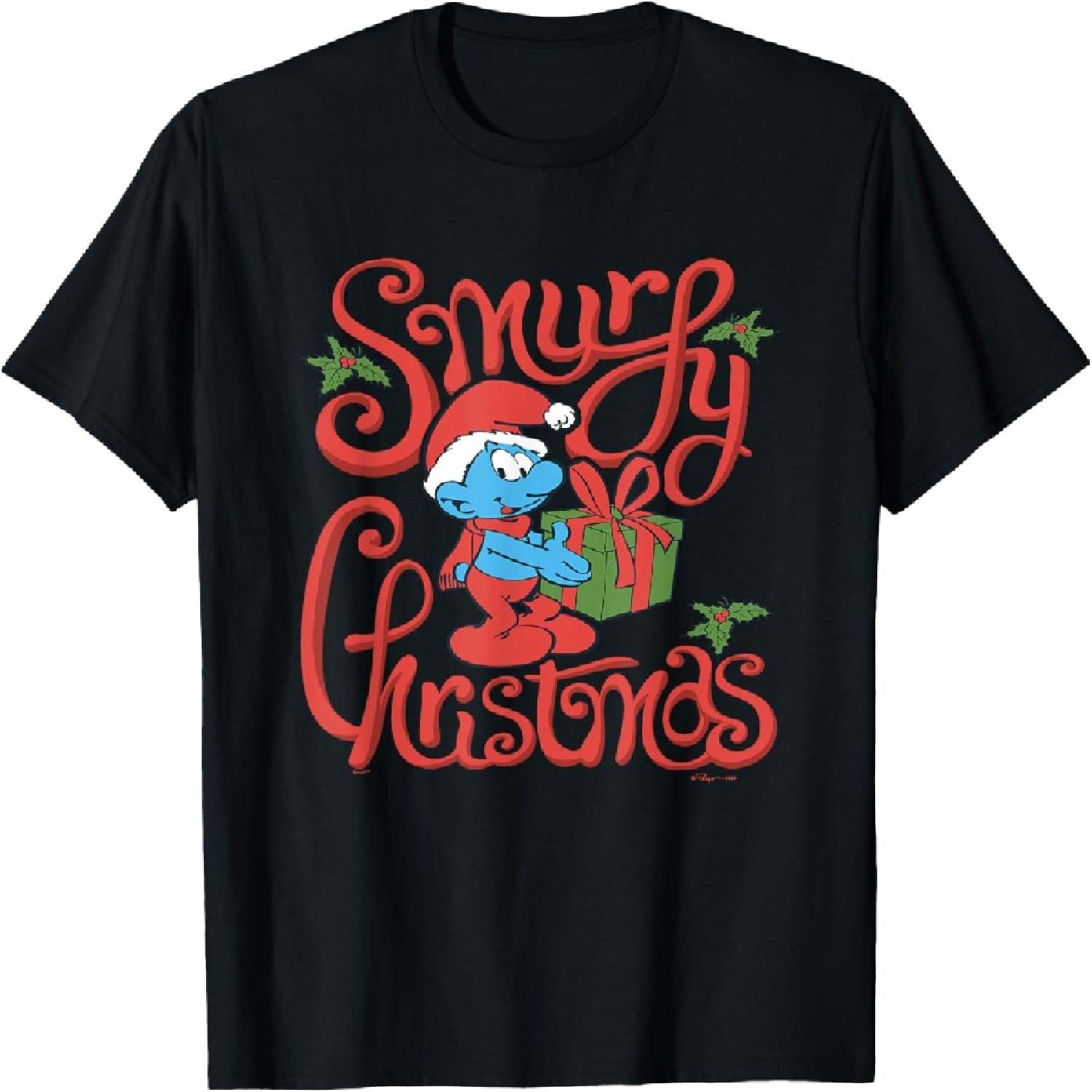 

The Smurfs Christmas Have A Smurfy Christmas T-Shirt XXXXXL