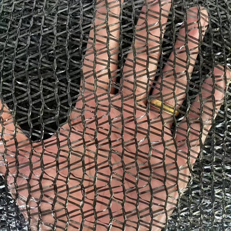 40% UV Block Black Olefin Fabric Shade Net - Heat Reduction Mesh for Plant Protection, Greenhouse Cover with 20 Tie Strips - 1 P