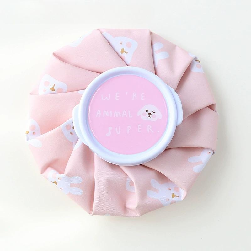 Cute Cartoon Reusable Hot Cold Bag Leakproof Flexible Ice Pack Hot Water Bottle for Heat  Cold Pain Relief Therapy