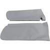 Car Sun Visor Cover Pair Fit for Chevy Tahoe Suburban Yukon 1995-1999, Microfiber Leather, Gray