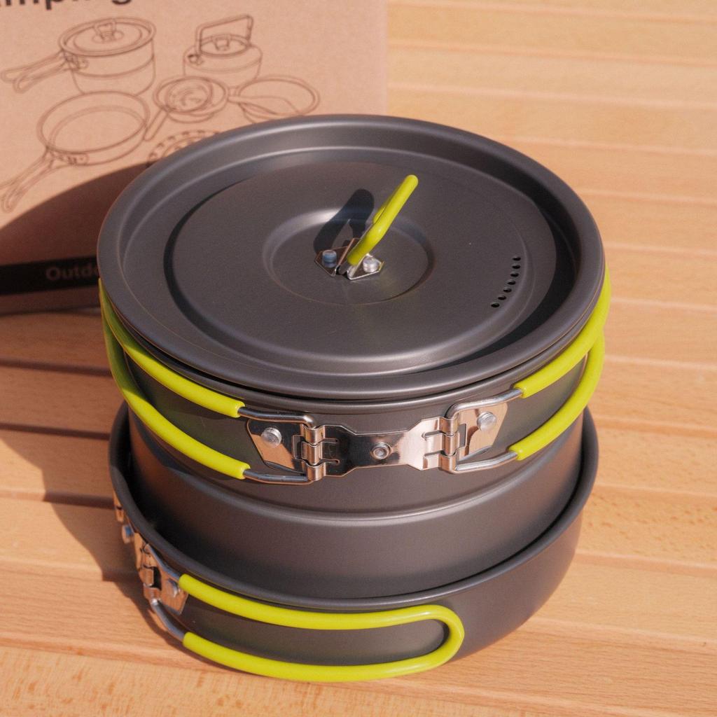 Portable 2-3 Person Outdoor Cookware & Tableware Set for Picnic and Hiking (GL-311)