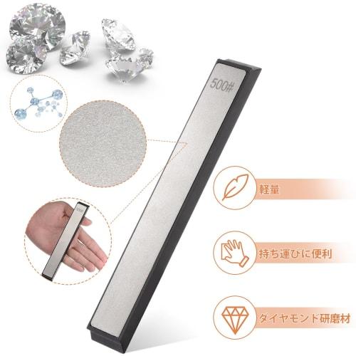 Set of 6 Diamond Whetstones, 120#, 240#, 600#, 1000#, 2000#, and 3000#, Double-Sided Sharpener, Ideal for Sharpening Knives, Finishing, and Sharpening