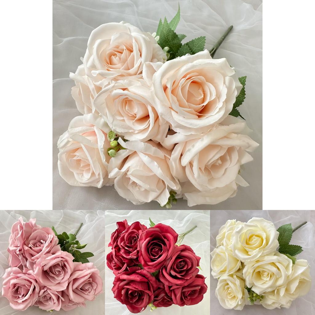Highend Rose Artificial Flowers For Wedding Celebration And Photo Props