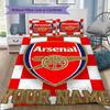 Custom Name Arsenal Pattern Bedding Uilt Set Uilt Cover Pillowcase Home Decoration Birthday Gift (1*duvet Cover+2*pillowcase Without Core)
