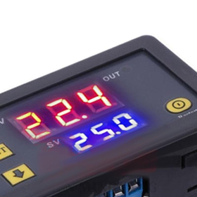 Temperature Controller Module With Waterproof Probe High Accuracy Digital Display Thermostat Switch -50-110℃ 24V