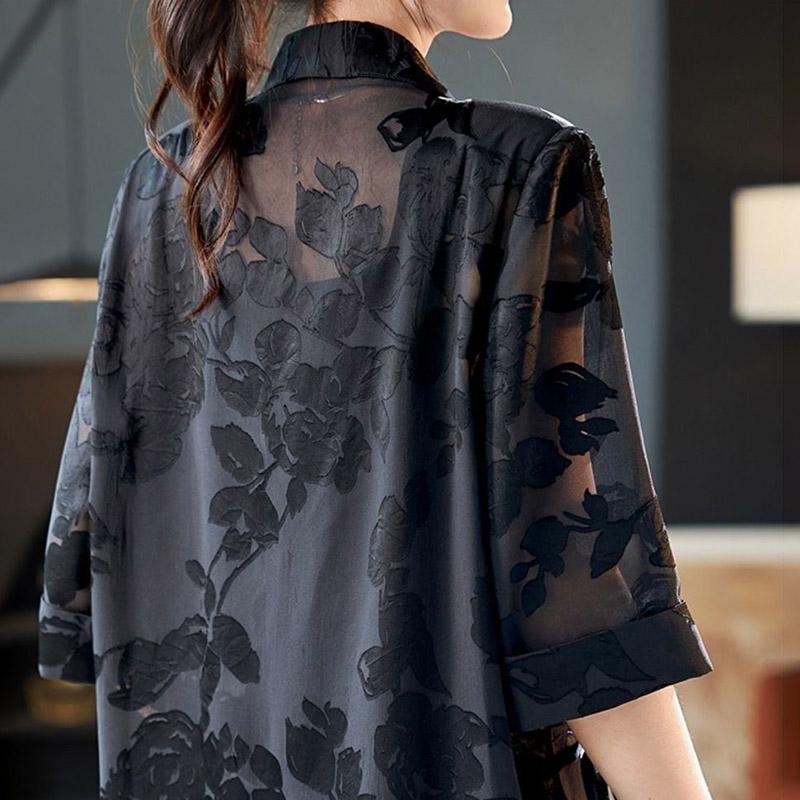 Suit Jacket Cotton Women Spring Autumn Slim Versatile Skeleton Casual Button Cardigan Tweed Lapel Cardigan Suit