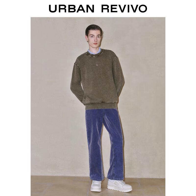 

UR Men s Washed Distressed Embroidered Sweatshirt S