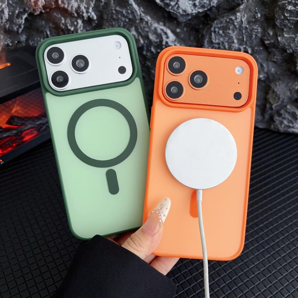 Applicable to iPhone11Promax Contrast Color Skin Sensing Magnetic Mobile Phone Case Apple 11 Scrub All-Inclusive Anti-drop Protective Case