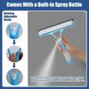 3 In 1 Window Cleaning Squeegee Multi Function Glass Mirror Wiper with Spray Bottle Microfiber Scrub Household Car Cleaner Tools