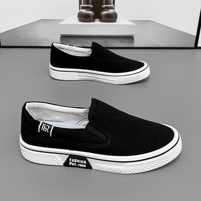 Hydrogen Cloud Canvas Autumn Casual Board Shoes Lazy Soft-soled Black Cloth Shoes