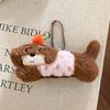 Kawaii Hund Dackel Plüsch-Schlüsselanhänger Cartoon Welpe Gefüllter Schlüsselring Niedlicher Schlüsselhalter Anhänger Tasche Hängende Dekoration Paar Geschenk