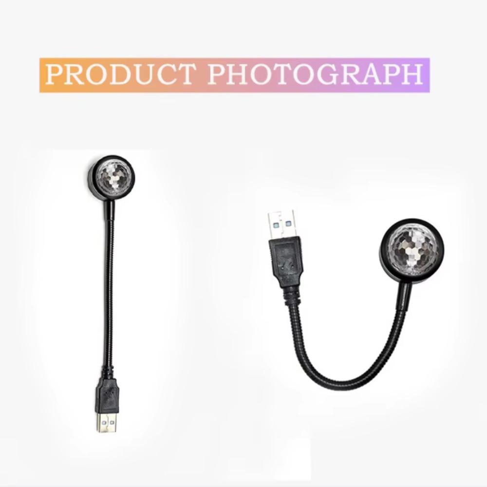 10 Modes with Voice Control 5V USB Colorful Projector Lamp Home Decor Night Light Portable Atmosphere Photography Neon Light