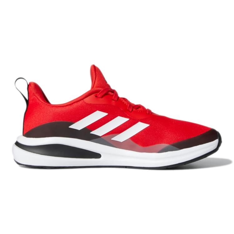 Adidas FortaRun J Lace Running J Abrasion Resistant Low top Sports Casual Shoes Red Black Kids' GY2745