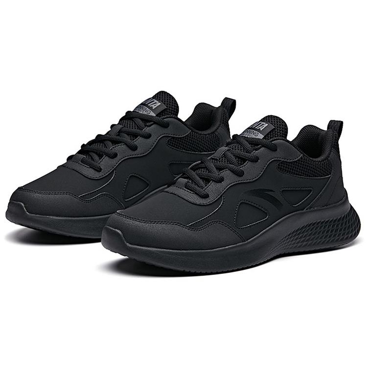 Anta Running Collection Slip Resistant, Abrasion Resistant, Breathable, Lightweight Low Top Running Shoes Men's Black 91935520-8