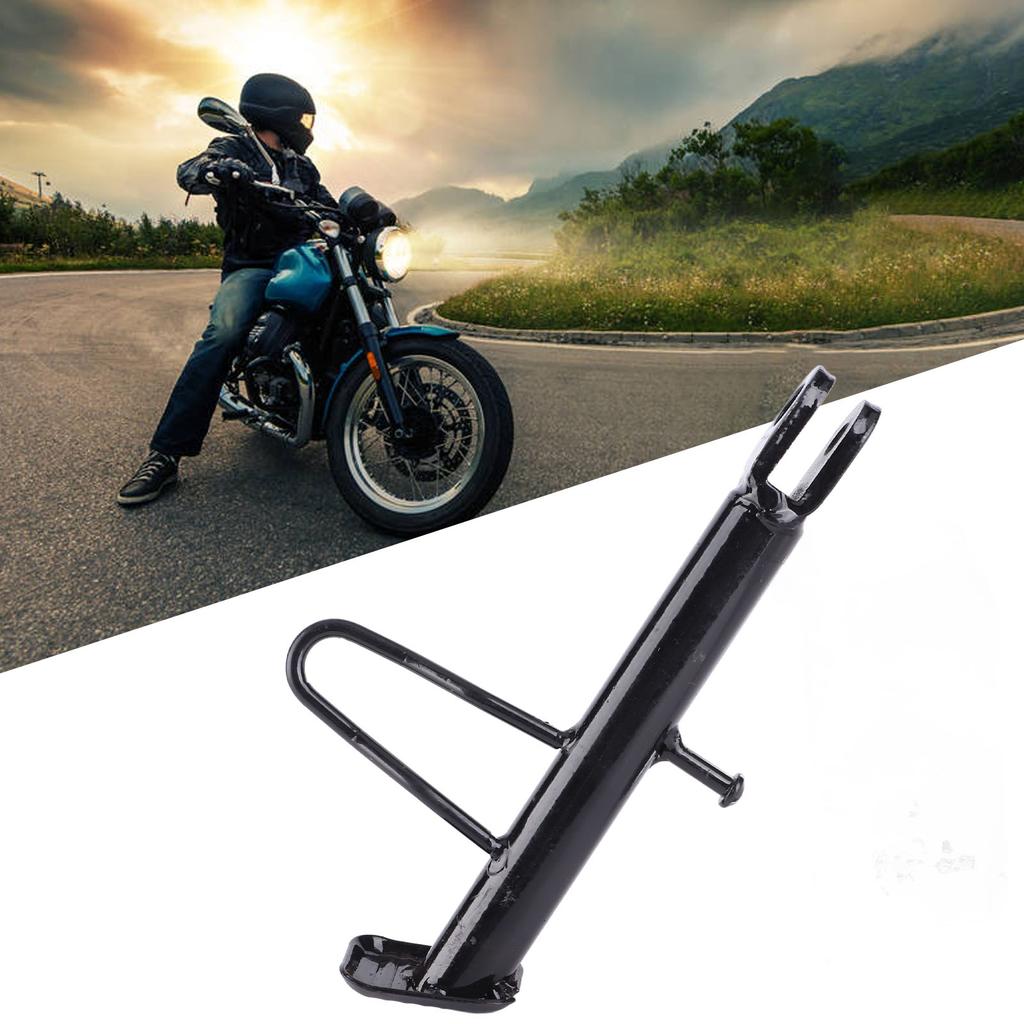 Motorcycle  Stand Stainless Steel Black Nonslip Parking Foot Support for Scooter