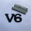 Car V6 Car Logo V8 Large Displacement Logo Modified Metal Labeling 3D Three-dimensional, Rear Labeling Body Decorative Label