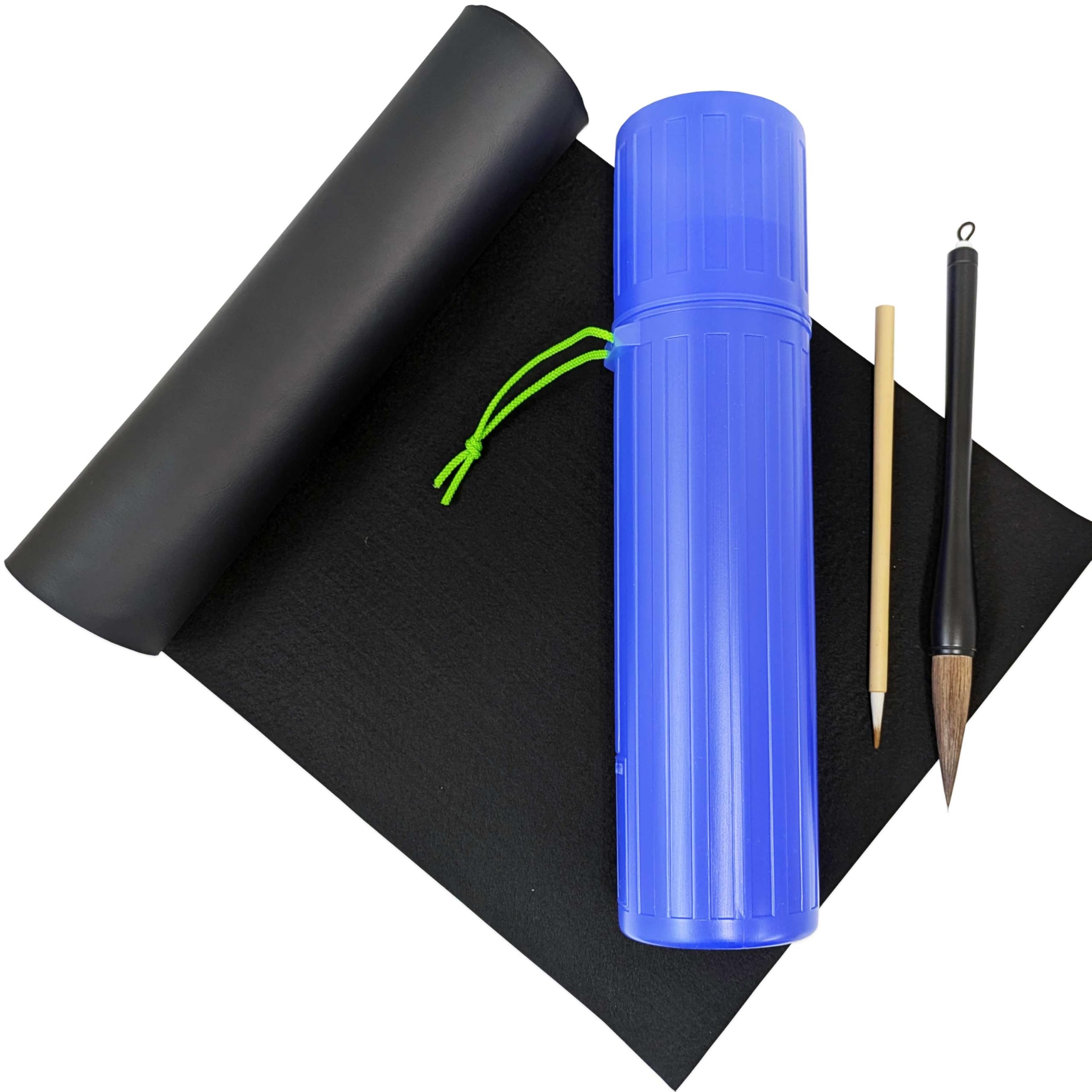 

Ecole Teaching Materials Calligraphy Brush 7 Thick Fine Tube Calligraphy Supplies for Beginner Horse Nylon Set, No. Brush, Brush, Underlay, Set, синій