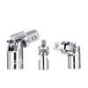 3 Piece Universal Joint Socket Set 1/4 3/8 1/2 Inch CRV Chrome Vanadium Steel Corrosion Resistant Mechanic Tool Set