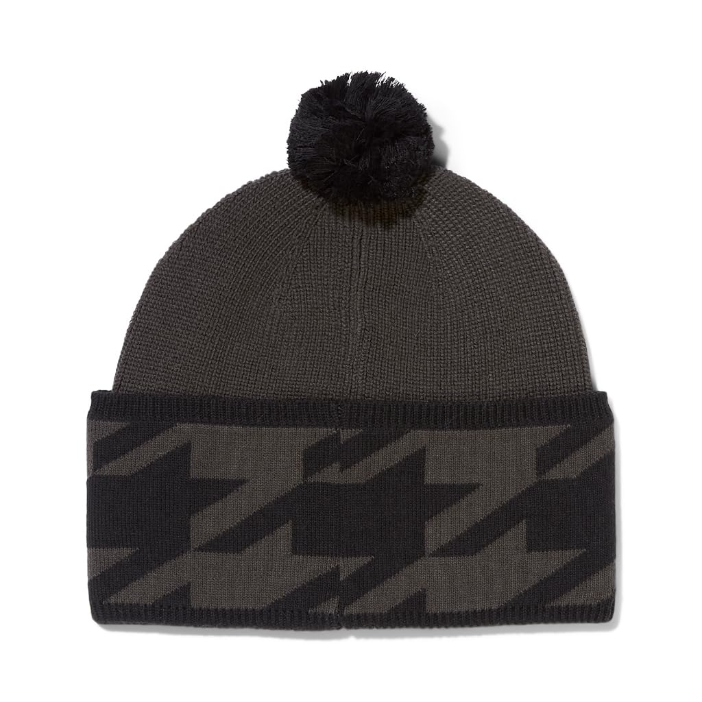 Knit Cap Hat Ski Moss [Spider] Women's (with Pom-Pom) [38E555312 / HOUNDSTOOTH] WMS_Winter O/S