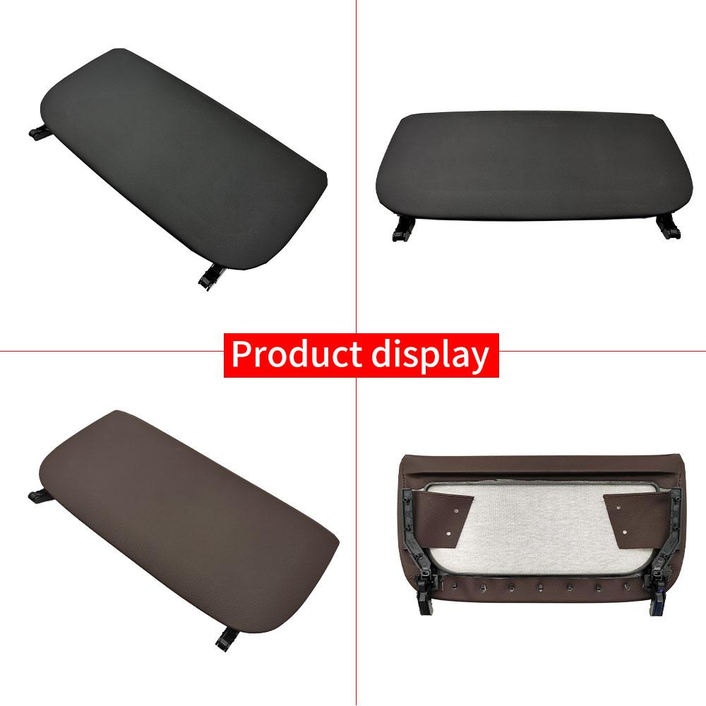 Car Seat Back Panel Leather Backrest Storage Pocket Cover Accessory Replacement Black For Bmw X5 X6 F15 F16 2014-