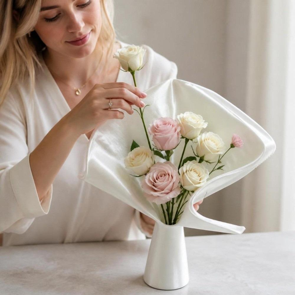 Nordic Style Flower Bouquet Vase Irregular Desktop Flower Vase Flower Display Container Gift