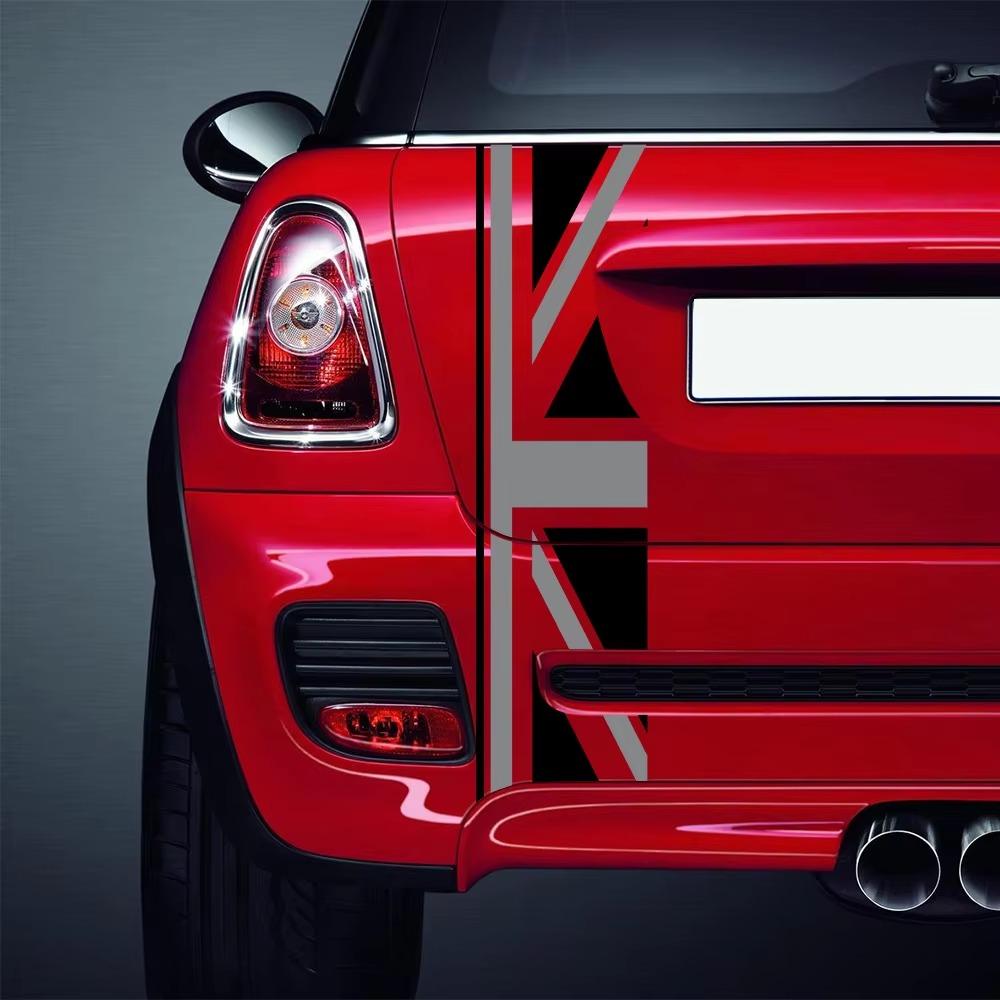 Car Rear Trunk Stickers Union Jack Decor Decal For Mini Cooper One JCW S Clubman F60 R60 R55 Countryman Car Styling Accessories