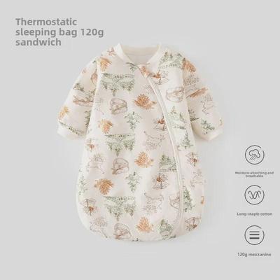 Gigoteuse multifonctionnelle en U pour bébé: Pyjama matelassé anti-coups de pied avec fermeture éclair pour le printemps et l'automne