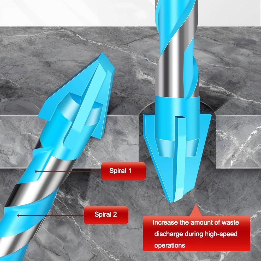 High Hardness Tile Drill Bit Four-Edged Hexagonal Shank Drill Bit Set  Drilling Tool