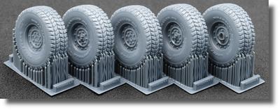 HMMWV MT Wheel Set of 5 Plastic Model SCXWM35004 Scale-X 1/35 Set, 12-Bolt Type, (for ICM/Academy Models), Parts, (Military Vehicles)