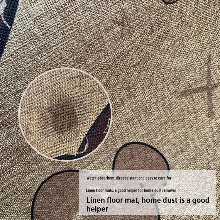 Waschbare Rutschfeste Fußmatten: Saugfähiges Gummi-Leinen für Badezimmer, Toilette, Küche